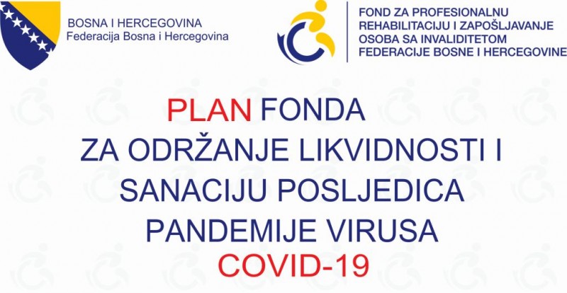 Plan Fonda za profesionalnu rehabilitaciju i zapošljavanje OSI u vezi virusa COVID-19